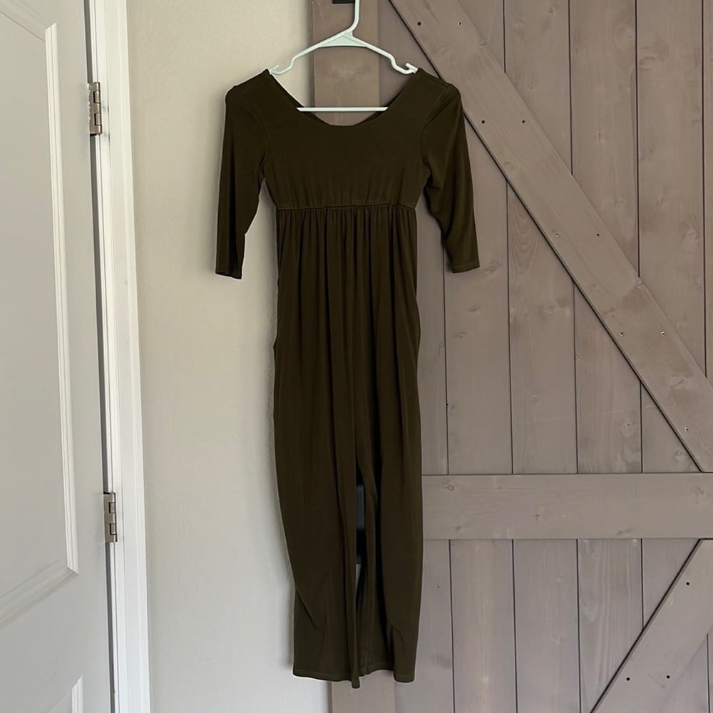 Remie Girl olive green Romper